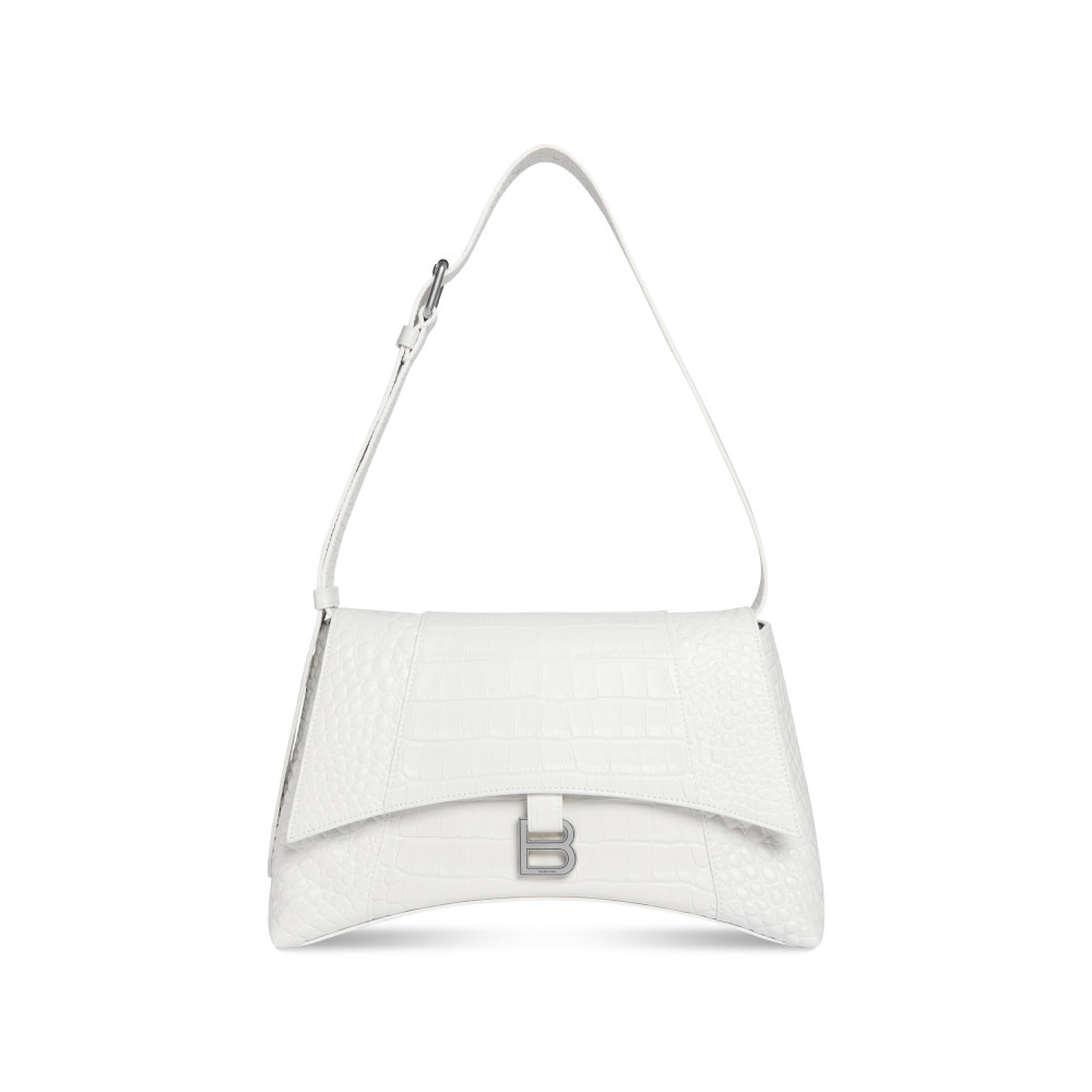 DOWNTOWN MEDIUM SHOULDER BAG CROCODILE EMBOSSED