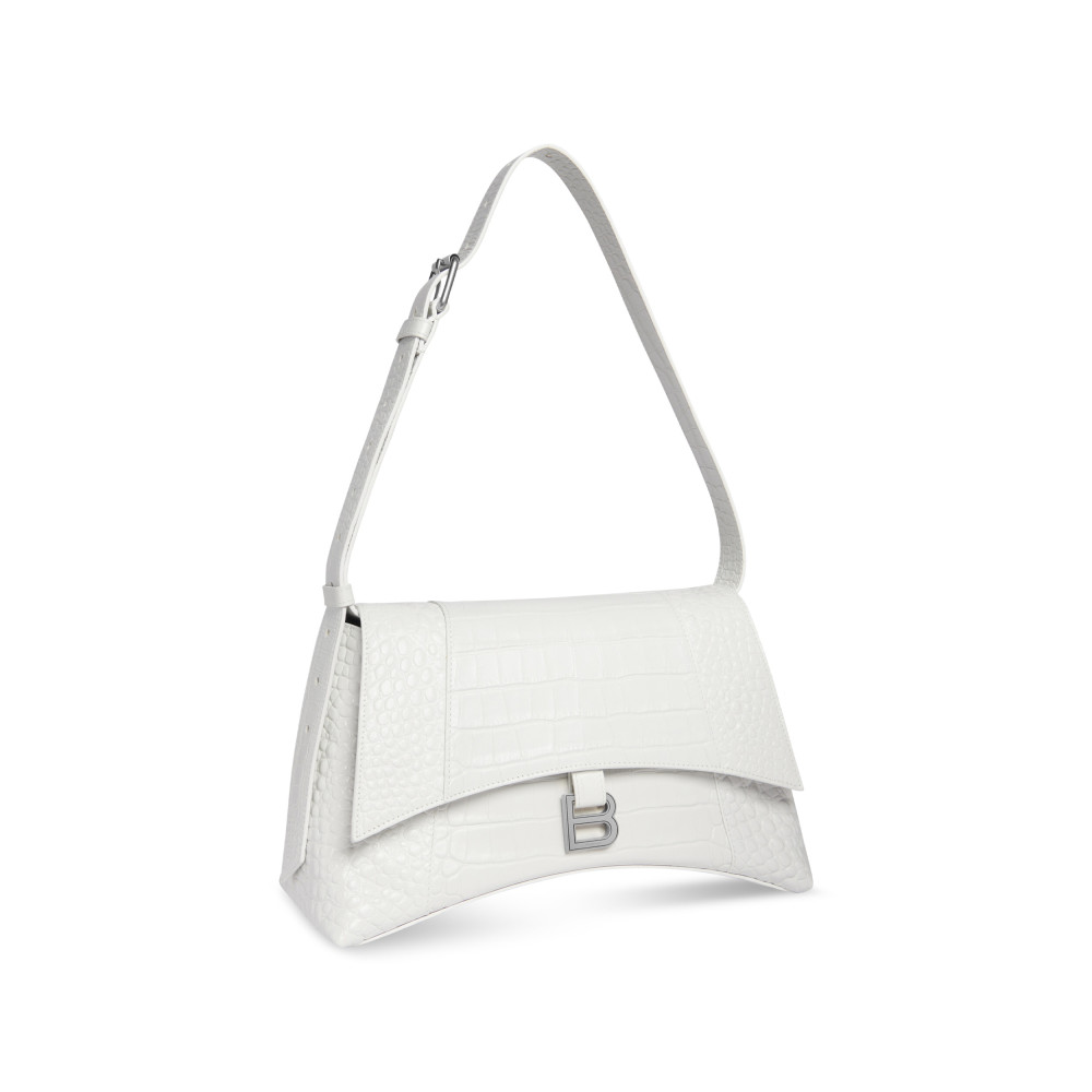 DOWNTOWN MEDIUM SHOULDER BAG CROCODILE EMBOSSED DOWNTOWN MEDIUM SHOULDER BAG CROCODILE EMBOSSED
