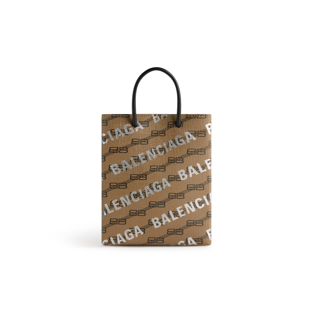 LARGE SHOPPING BAG BB MONOGRAM COATED CANVAS AND ALLOVER LOGO LARGE SHOPPING BAG BB MONOGRAM COATED CANVAS AND ALLOVER LOGO