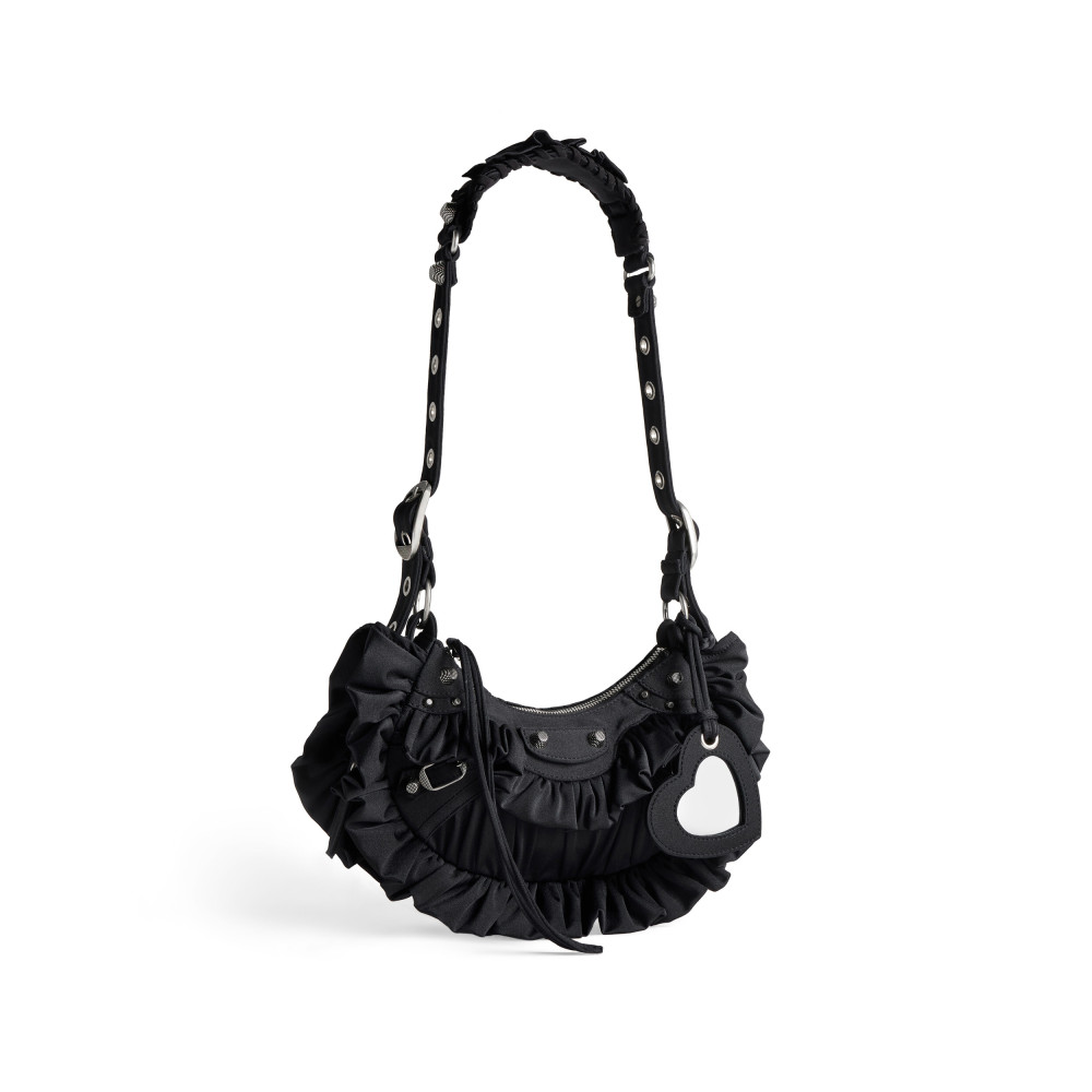 LE CAGOLE XS SHOULDER BAG WITH RUFFLES LE CAGOLE XS SHOULDER BAG WITH RUFFLES