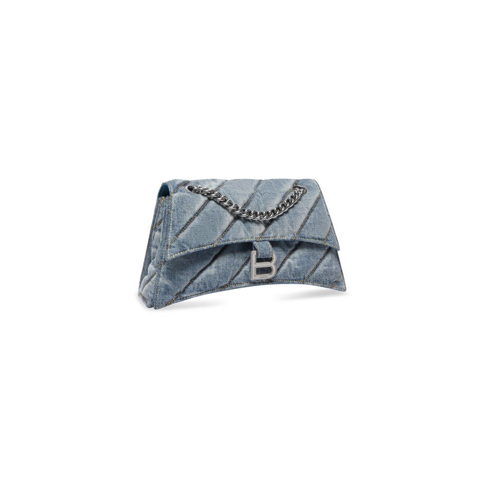 CRUSH SMALL CHAIN BAG QUILTED DENIM CRUSH SMALL CHAIN BAG QUILTED DENIM