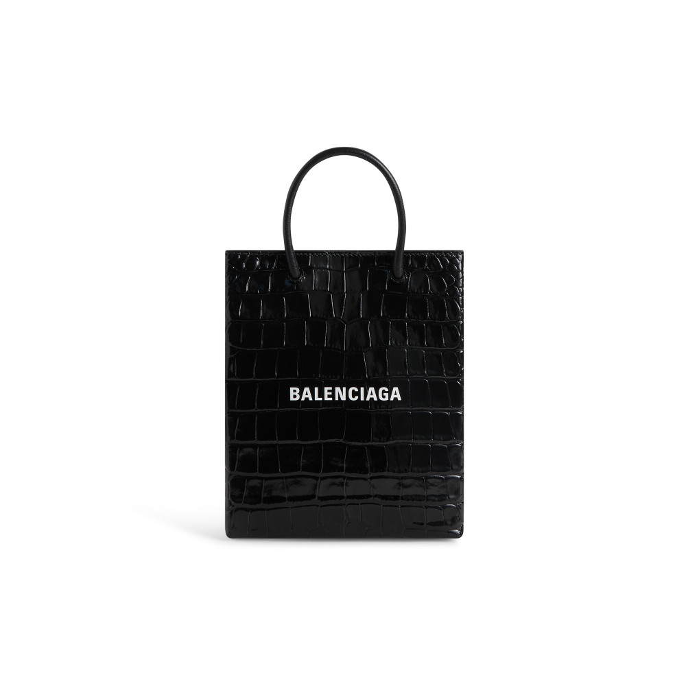 LARGE SHOPPING BAG CROCODILE EMBOSSED LARGE SHOPPING BAG CROCODILE EMBOSSED