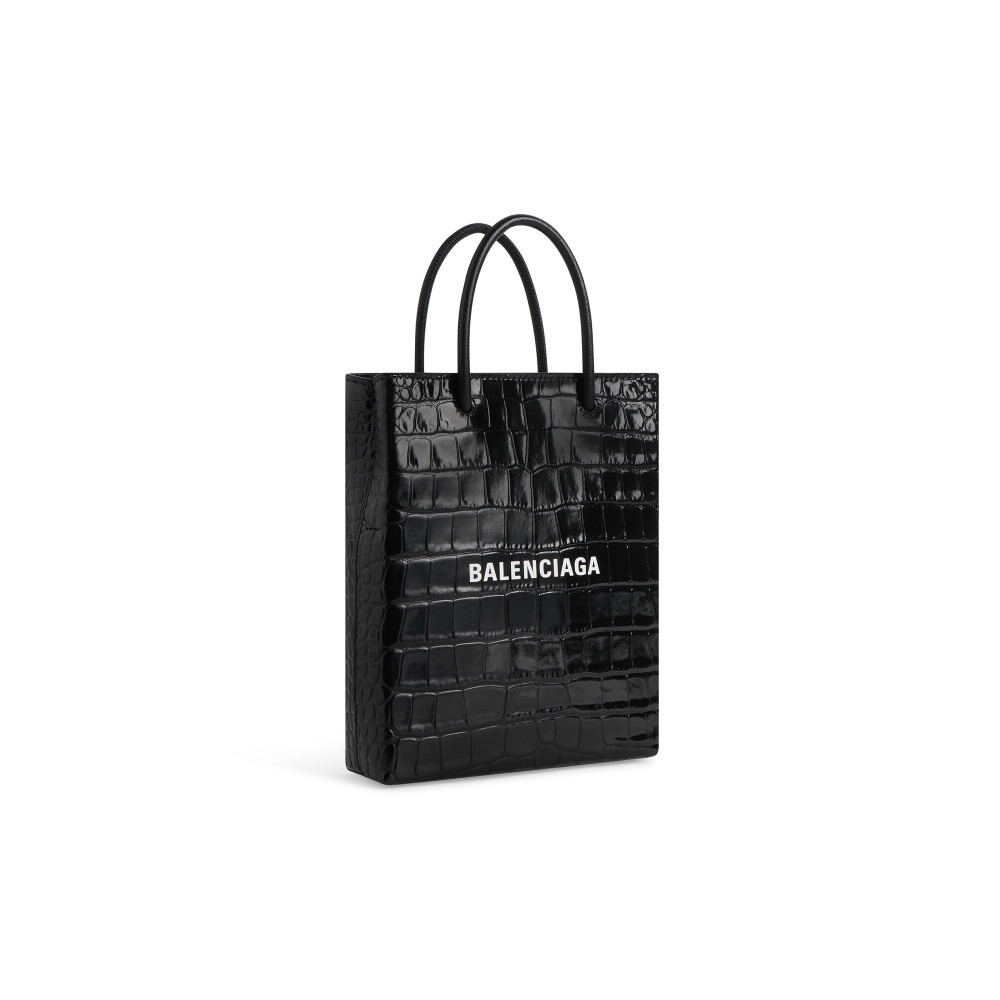 LARGE SHOPPING BAG CROCODILE EMBOSSED LARGE SHOPPING BAG CROCODILE EMBOSSED