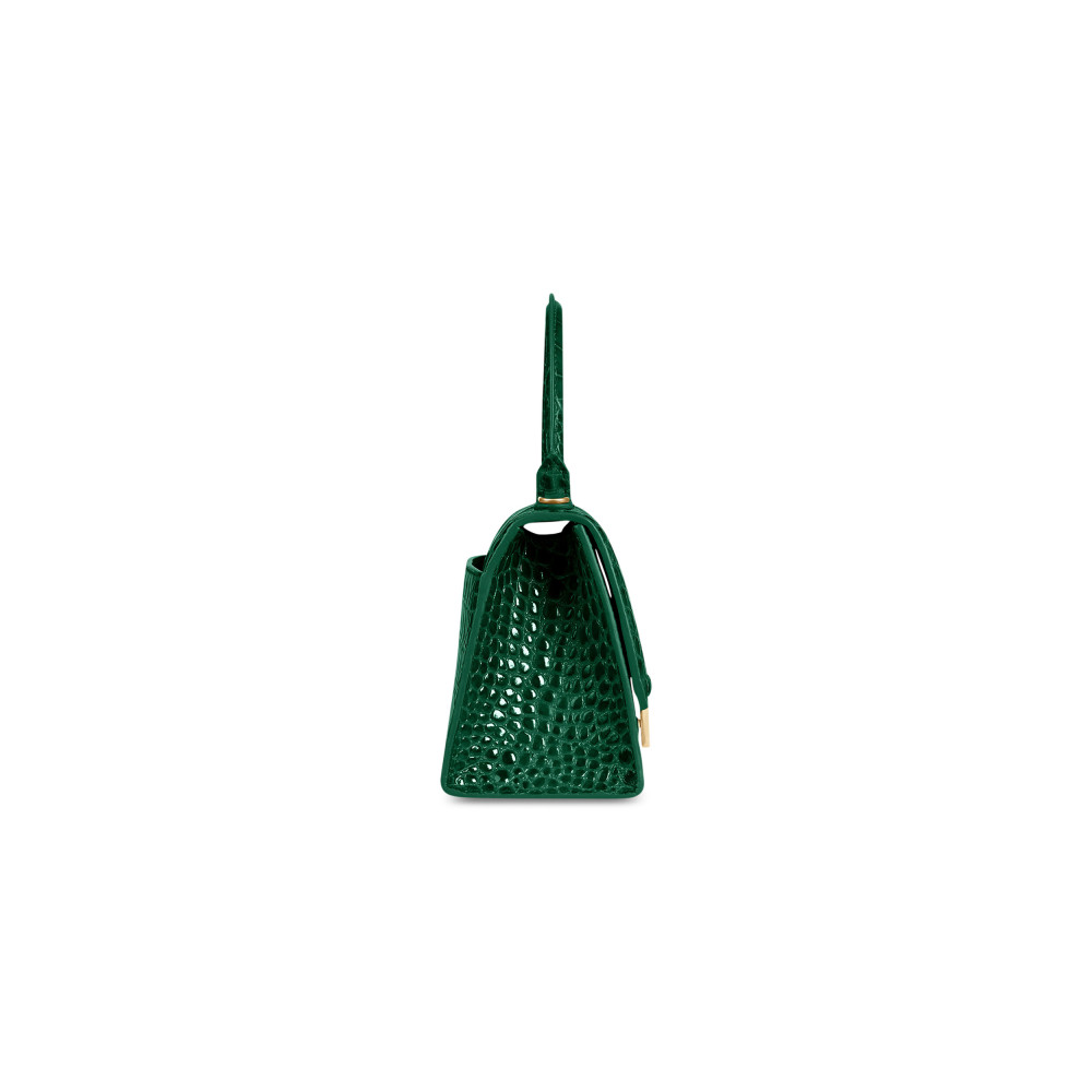 HOURGLASS SMALL HANDBAG CROCODILE EMBOSSED HOURGLASS SMALL HANDBAG CROCODILE EMBOSSED