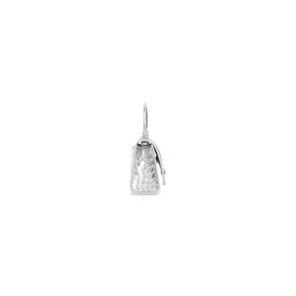 HOURGLASS MINI HANDBAG METALLIZED CROCODILE EMBOSSED HOURGLASS MINI HANDBAG METALLIZED CROCODILE EMBOSSED