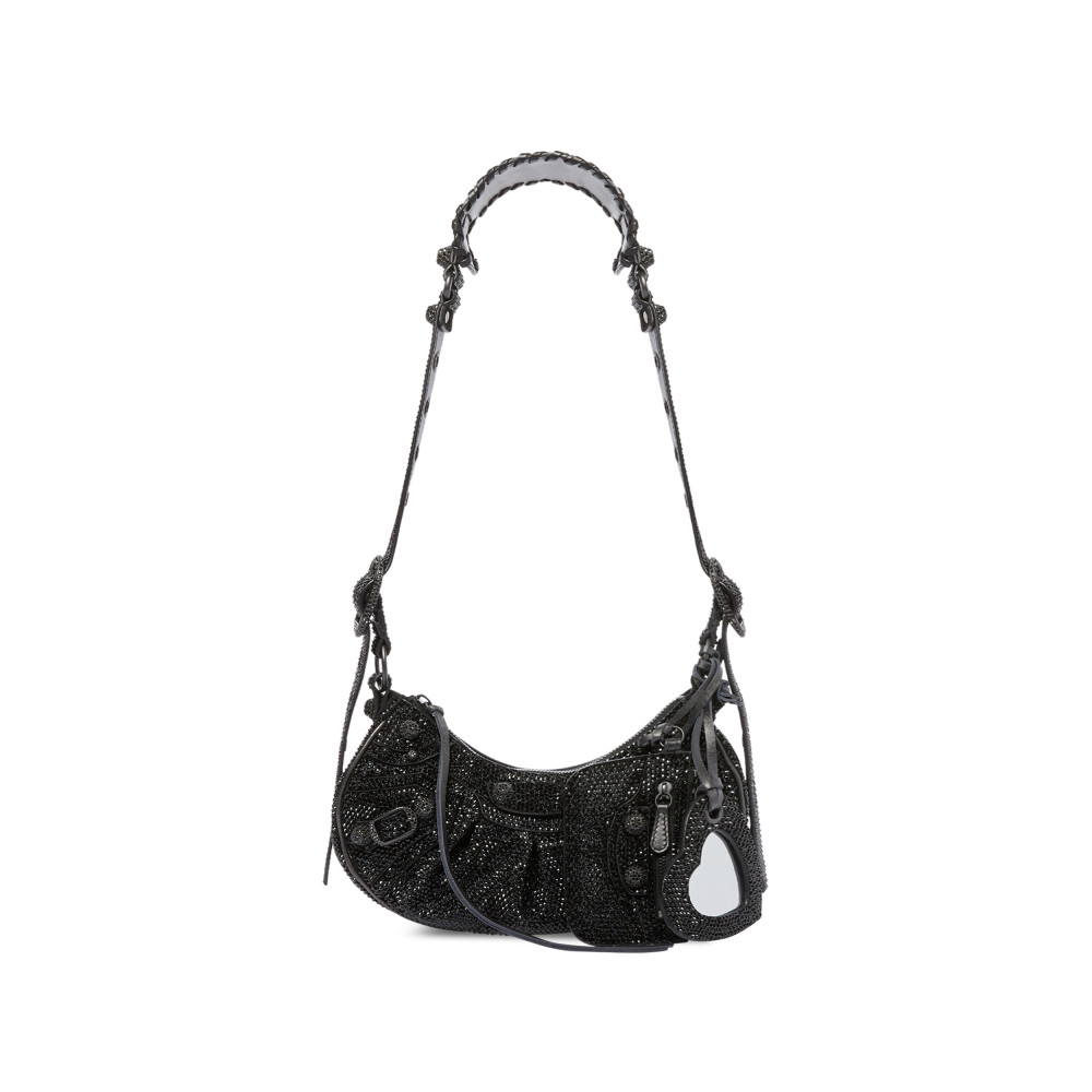 LE CAGOLE XS SHOULDER BAG WITH RHINESTONES LE CAGOLE XS SHOULDER BAG WITH RHINESTONES
