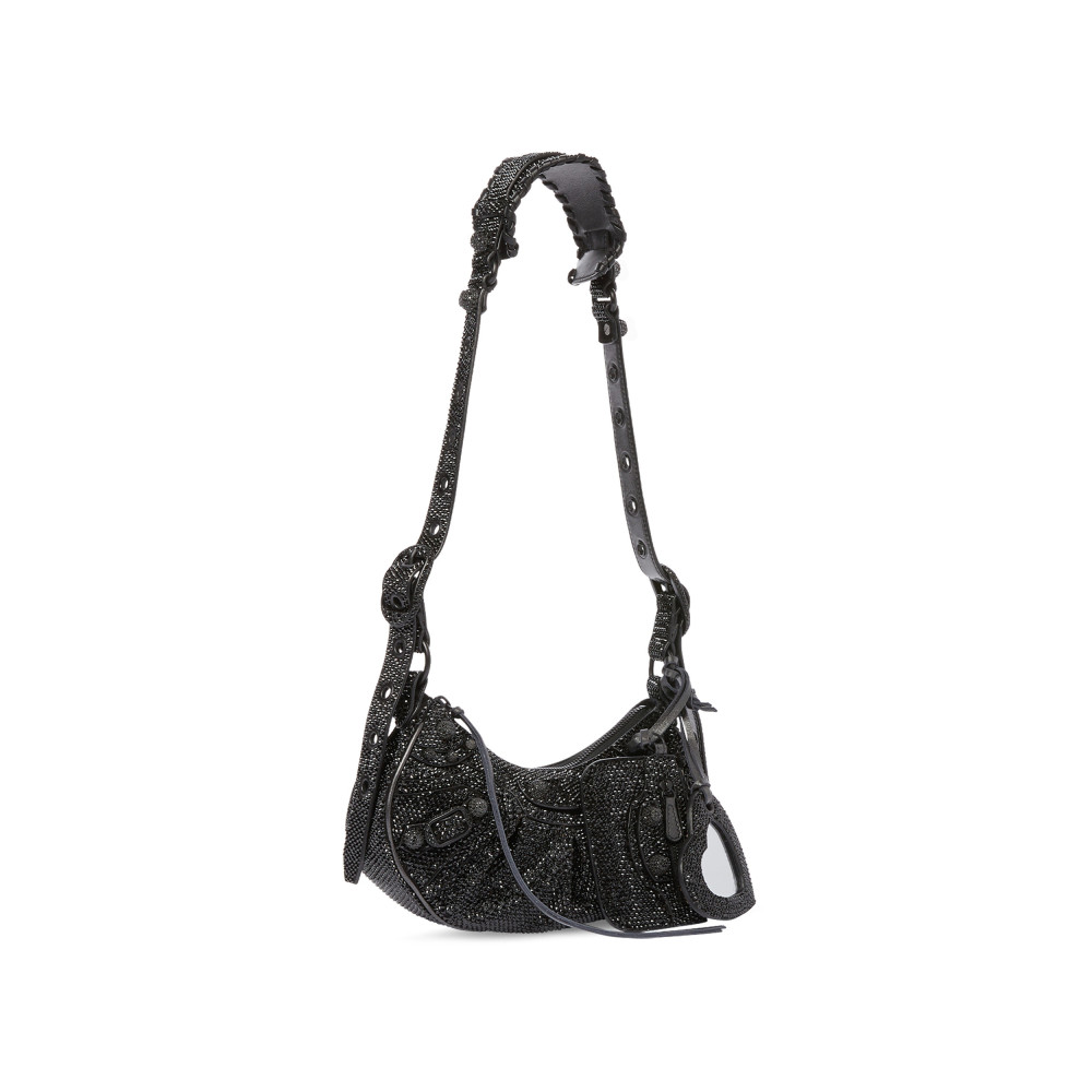 LE CAGOLE XS SHOULDER BAG WITH RHINESTONES LE CAGOLE XS SHOULDER BAG WITH RHINESTONES
