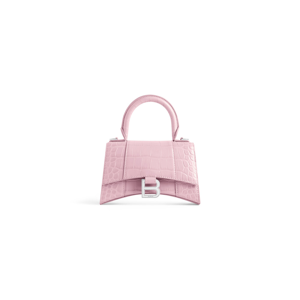 HOURGLASS XS HANDBAG CROCODILE EMBOSSED HOURGLASS XS HANDBAG CROCODILE EMBOSSED
