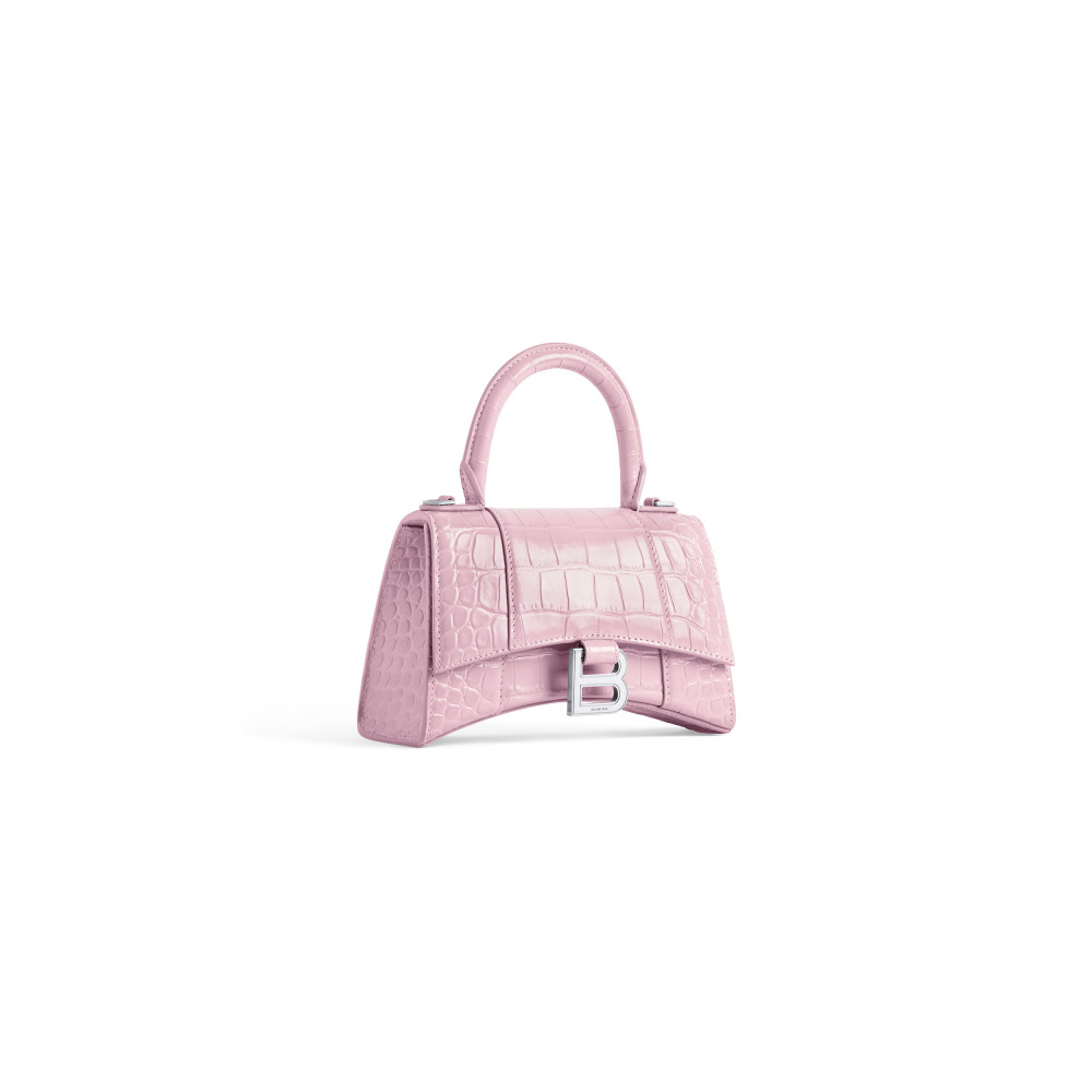 HOURGLASS XS HANDBAG CROCODILE EMBOSSED HOURGLASS XS HANDBAG CROCODILE EMBOSSED