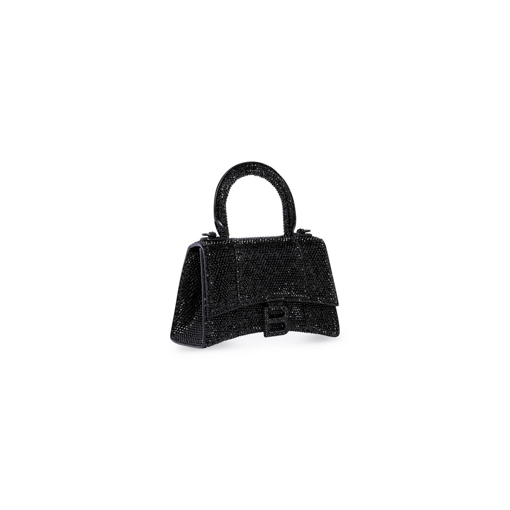HOURGLASS XS HANDBAG WITH RHINESTONES HOURGLASS XS HANDBAG WITH RHINESTONES