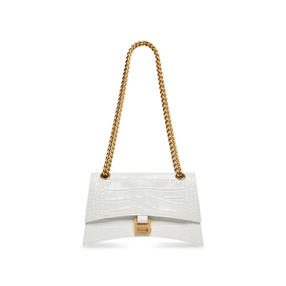 CRUSH SMALL CHAIN BAG CROCODILE EMBOSSED