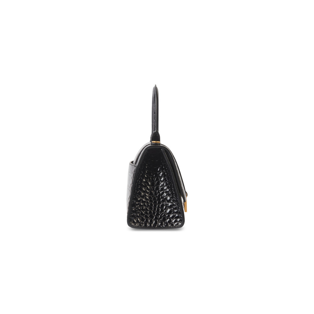 HOURGLASS SMALL HANDBAG CROCODILE EMBOSSED HOURGLASS SMALL HANDBAG CROCODILE EMBOSSED