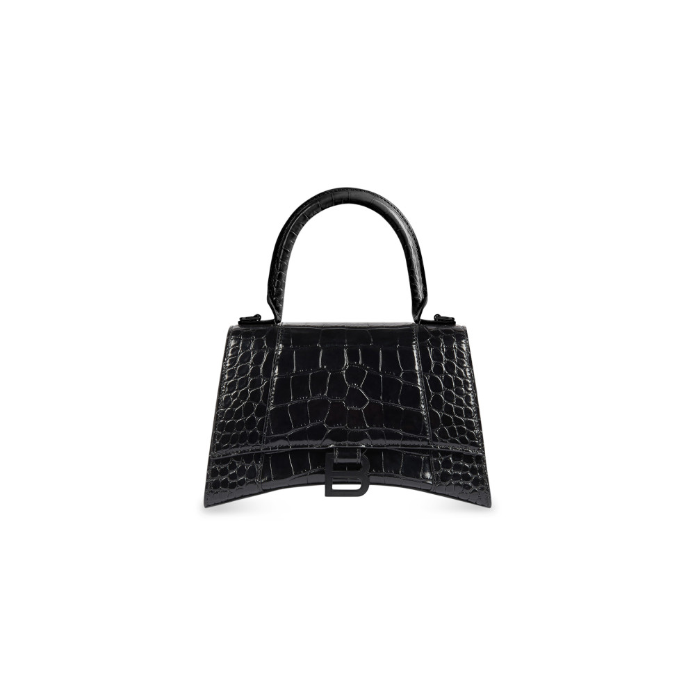 HOURGLASS SMALL HANDBAG CROCODILE EMBOSSED HOURGLASS SMALL HANDBAG CROCODILE EMBOSSED