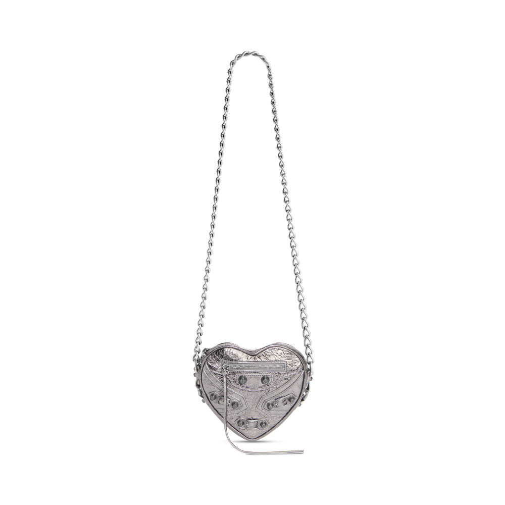 LE CAGOLE HEART MINI BAG METALLIZED LE CAGOLE HEART MINI BAG METALLIZED