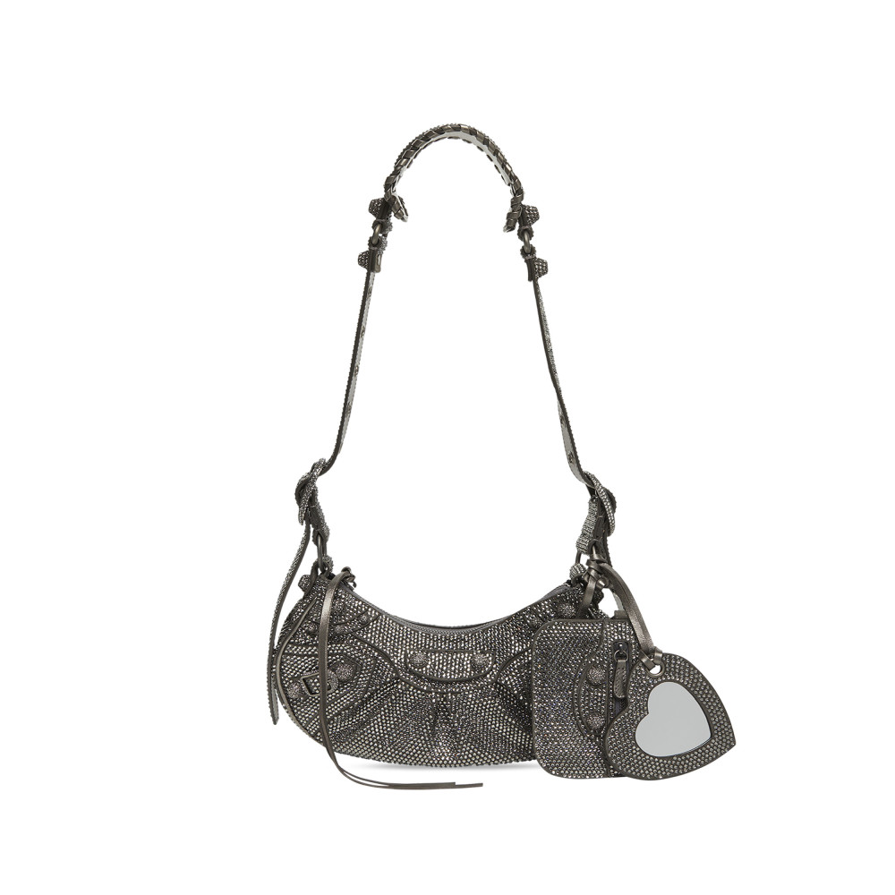 LE CAGOLE XS SHOULDER BAG WITH RHINESTONES LE CAGOLE XS SHOULDER BAG WITH RHINESTONES