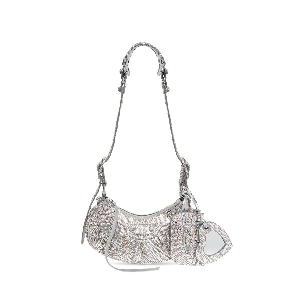 LE CAGOLE XS SHOULDER BAG WITH RHINESTONES LE CAGOLE XS SHOULDER BAG WITH RHINESTONES