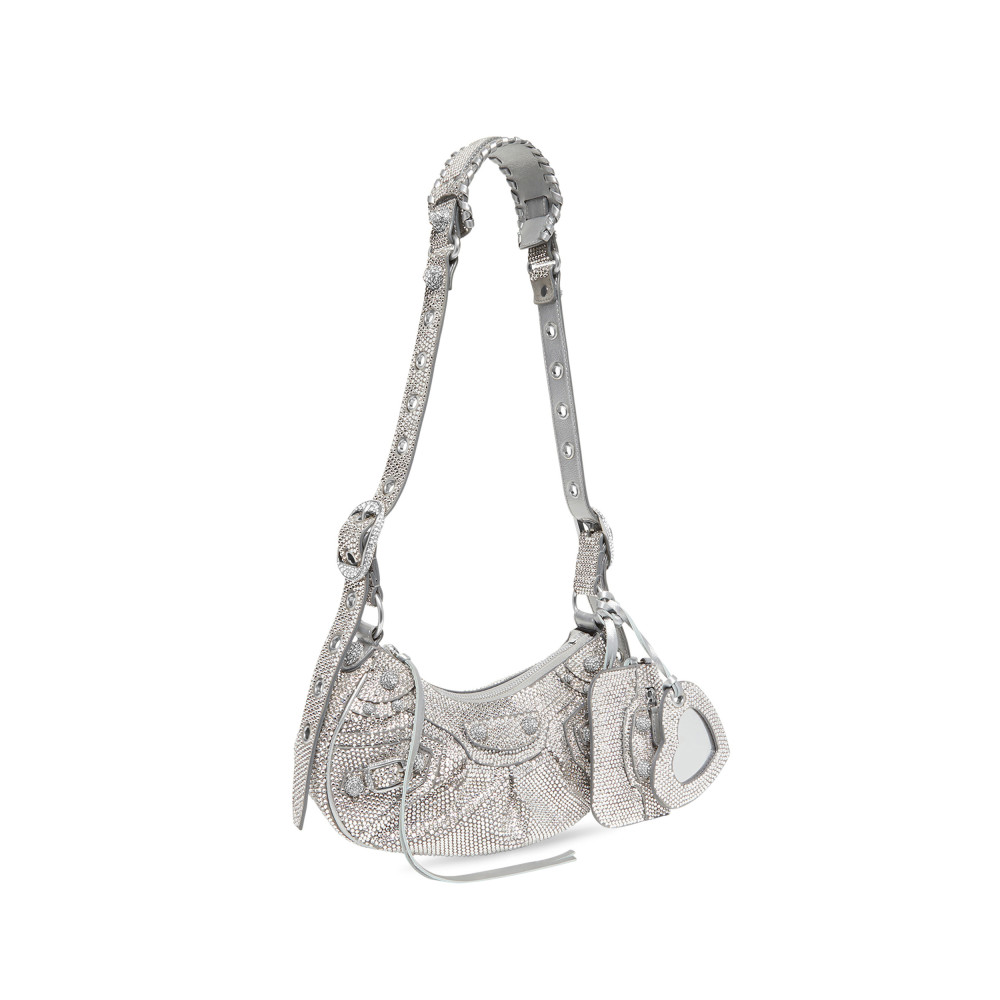 LE CAGOLE XS SHOULDER BAG WITH RHINESTONES LE CAGOLE XS SHOULDER BAG WITH RHINESTONES