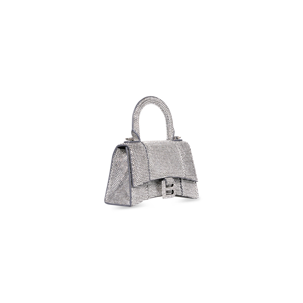 HOURGLASS XS HANDBAG WITH RHINESTONES