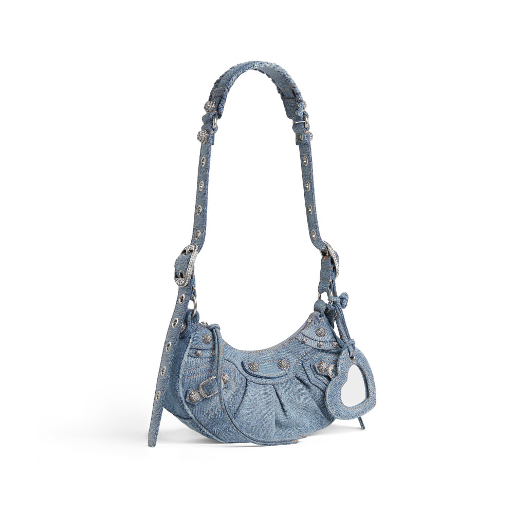LE CAGOLE XS SHOULDER BAG DENIM LE CAGOLE XS SHOULDER BAG DENIM