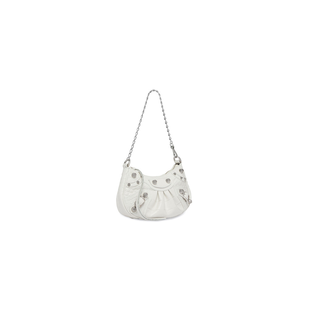 LE CAGOLE MINI BAG WITH CHAIN CROCODILE EMBOSSED LE CAGOLE MINI BAG WITH CHAIN CROCODILE EMBOSSED