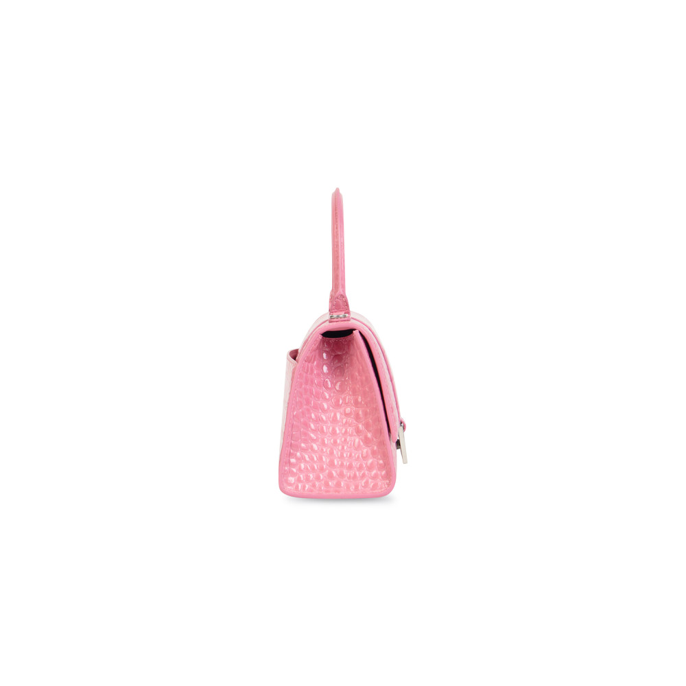 HOURGLASS SMALL HANDBAG CROCODILE EMBOSSED HOURGLASS SMALL HANDBAG CROCODILE EMBOSSED