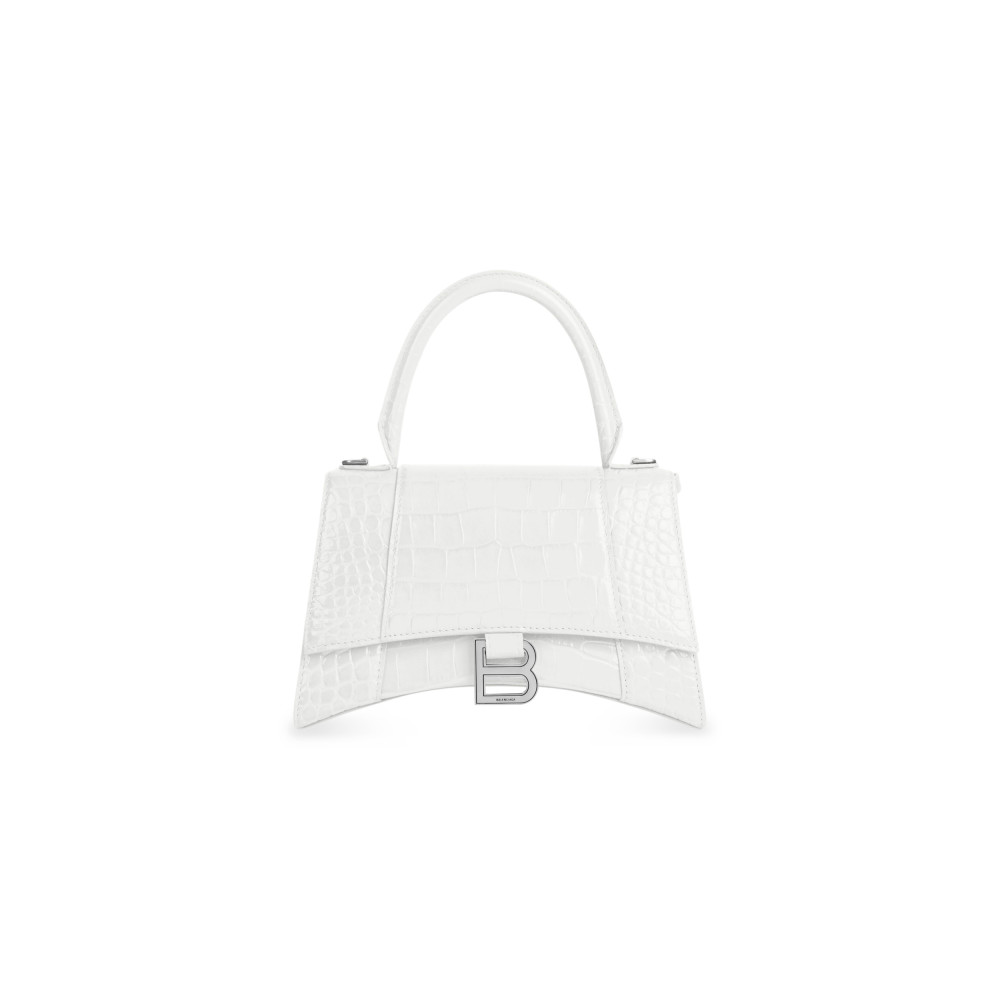 HOURGLASS SMALL HANDBAG CROCODILE EMBOSSED HOURGLASS SMALL HANDBAG CROCODILE EMBOSSED