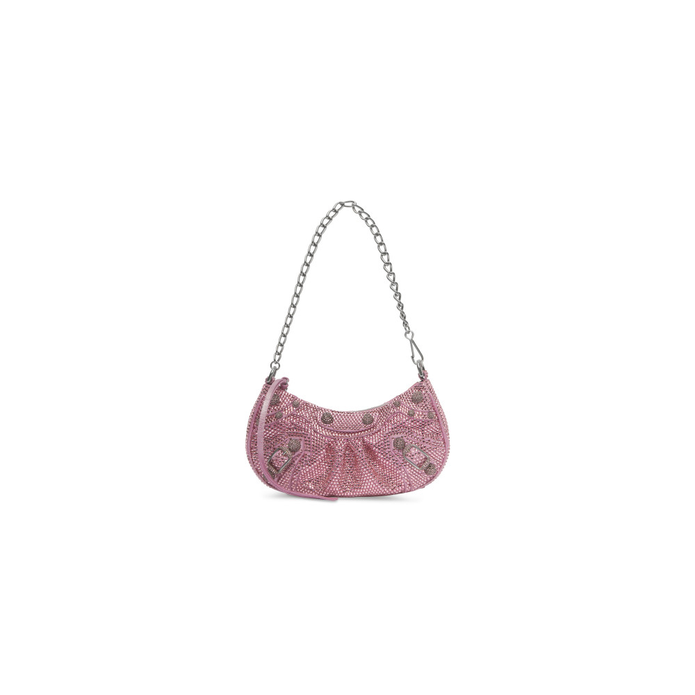 LE CAGOLE MINI BAG WITH CHAIN AND RHINESTONES LE CAGOLE MINI BAG WITH CHAIN AND RHINESTONES