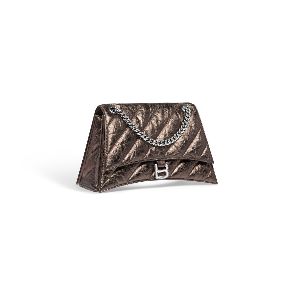 CRUSH MEDIUM CHAIN BAG METALLIZED QUILTED CRUSH MEDIUM CHAIN BAG METALLIZED QUILTED