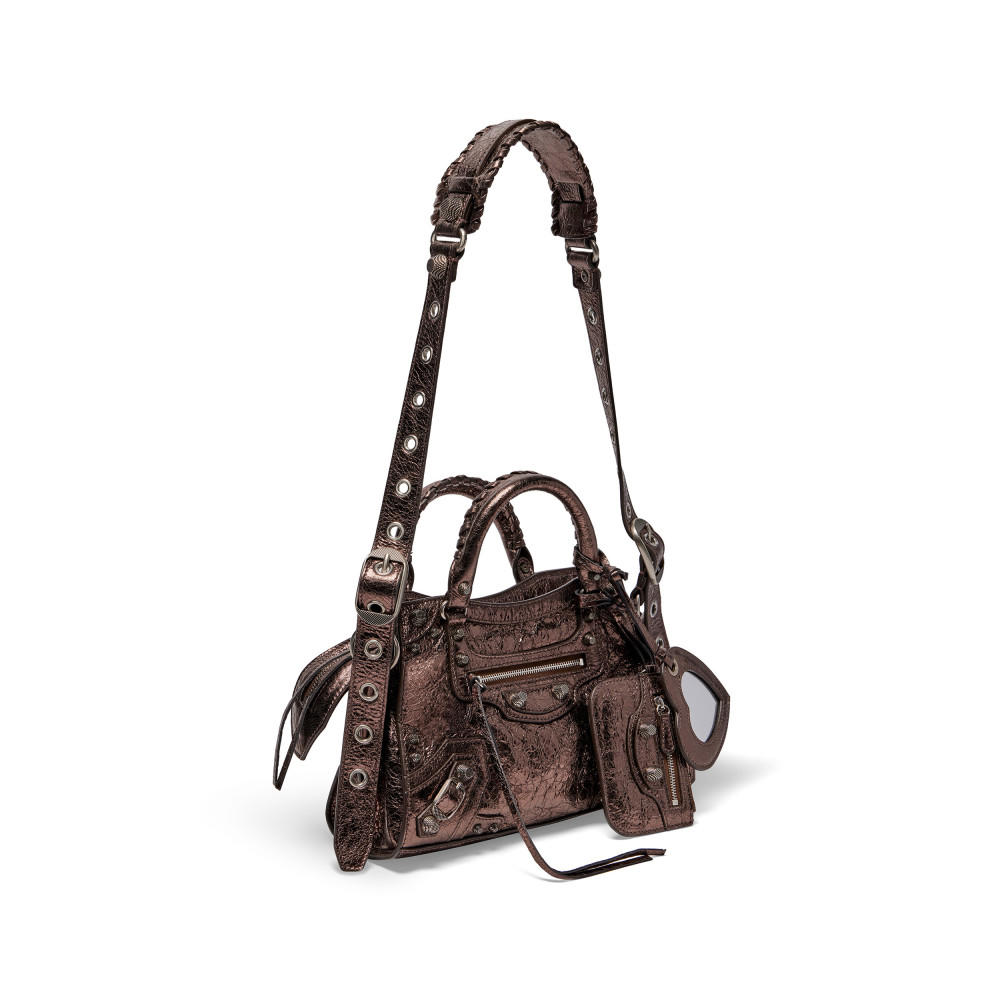 NEO CAGOLE XS HANDBAG METALLIZED NEO CAGOLE XS HANDBAG METALLIZED