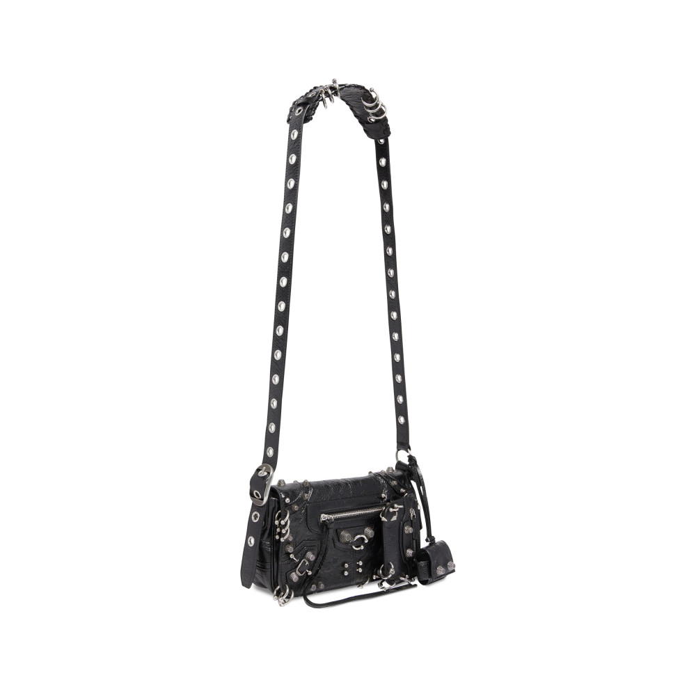 LE CAGOLE MEN XS FLAP BAG WITH PIERCINGS LE CAGOLE MEN XS FLAP BAG WITH PIERCINGS