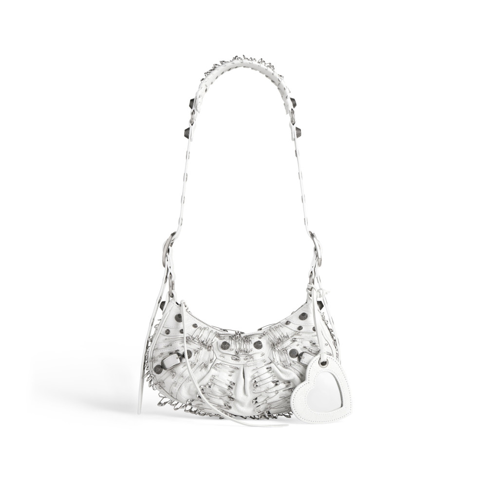 LE CAGOLE XS SHOULDER BAG WITH SAFETY PINS LE CAGOLE XS SHOULDER BAG WITH SAFETY PINS