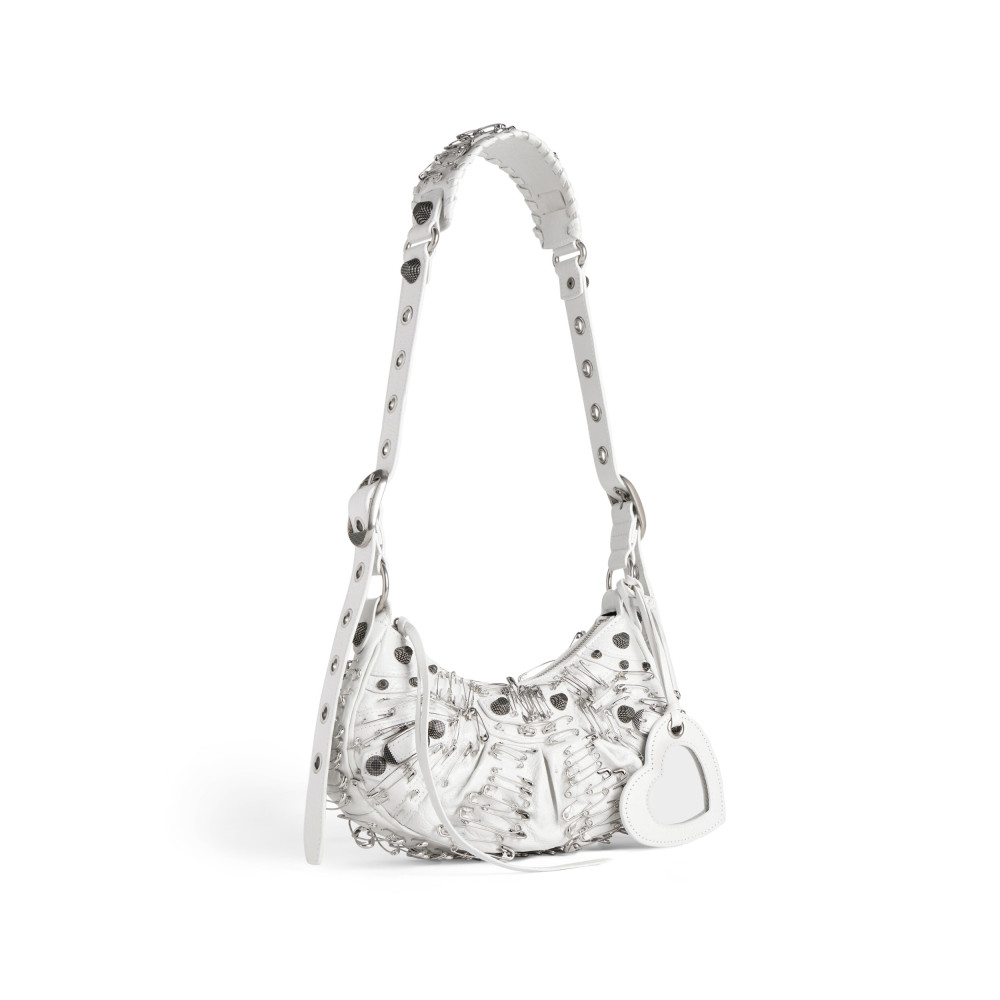 LE CAGOLE XS SHOULDER BAG WITH SAFETY PINS LE CAGOLE XS SHOULDER BAG WITH SAFETY PINS