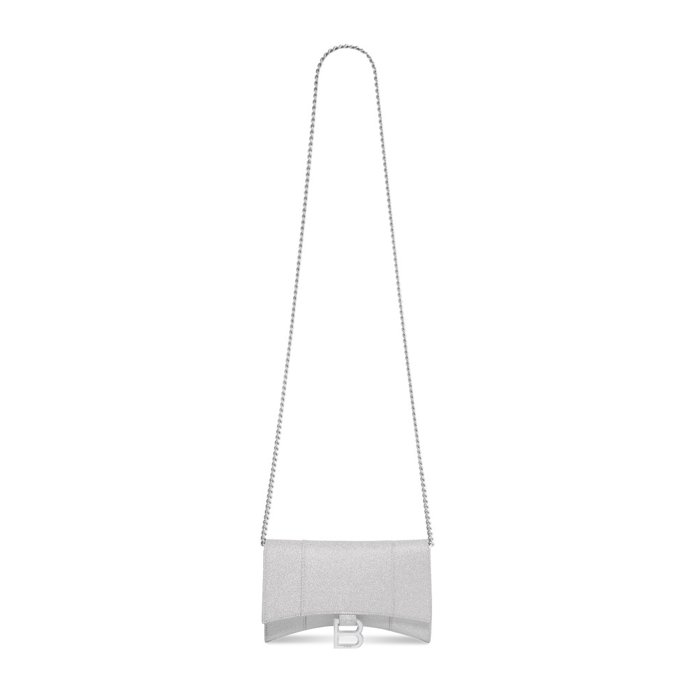 HOURGLASS XS WALLET ON CHAIN SPARKLING FABRIC HOURGLASS XS WALLET ON CHAIN SPARKLING FABRIC
