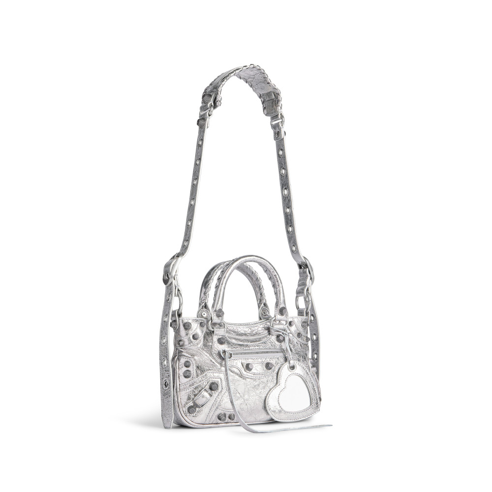 NEO CAGOLE SMALL TOTE BAG METALLIZED NEO CAGOLE SMALL TOTE BAG METALLIZED