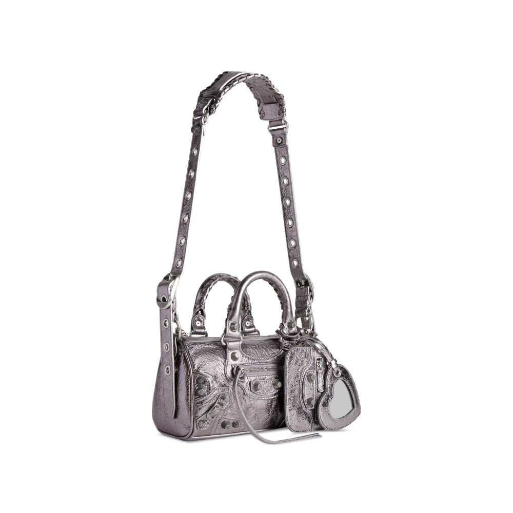 LE CAGOLE MINI DUFFLE BAG METALLIZED LE CAGOLE MINI DUFFLE BAG METALLIZED