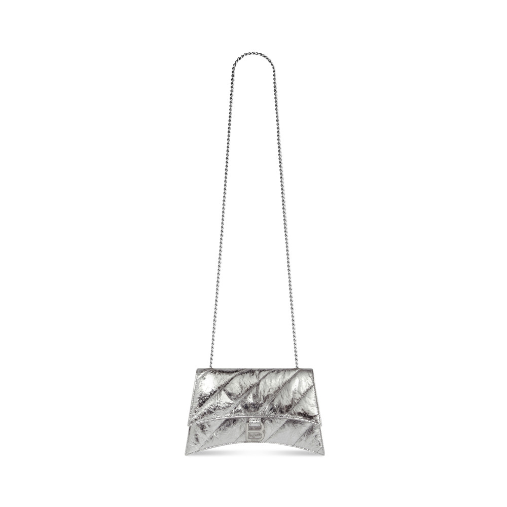 CRUSH XS CHAIN BAG METALLIZED QUILTED