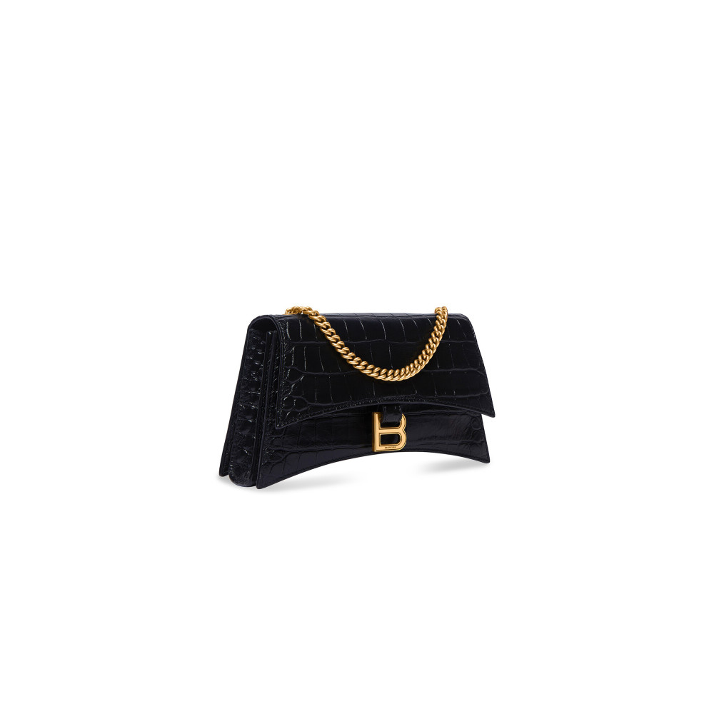 CRUSH XS CHAIN BAG CROCODILE EMBOSSED CRUSH XS CHAIN BAG CROCODILE EMBOSSED