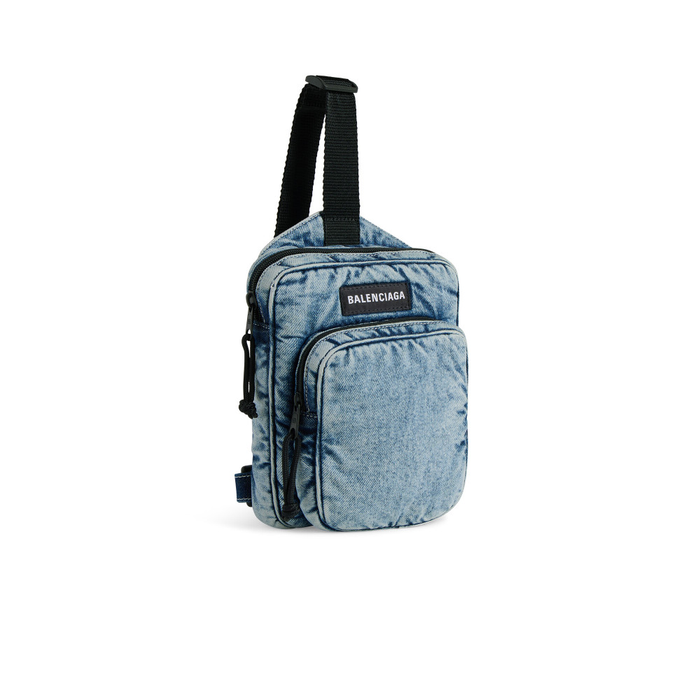 CROSSBODY MESSENGER BAG DENIM
