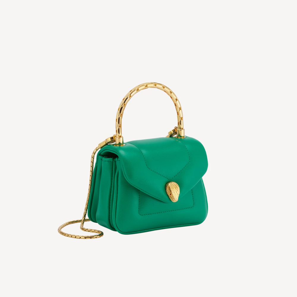 SERPENTI REVERSE MICRO TOP HANDLE BAG