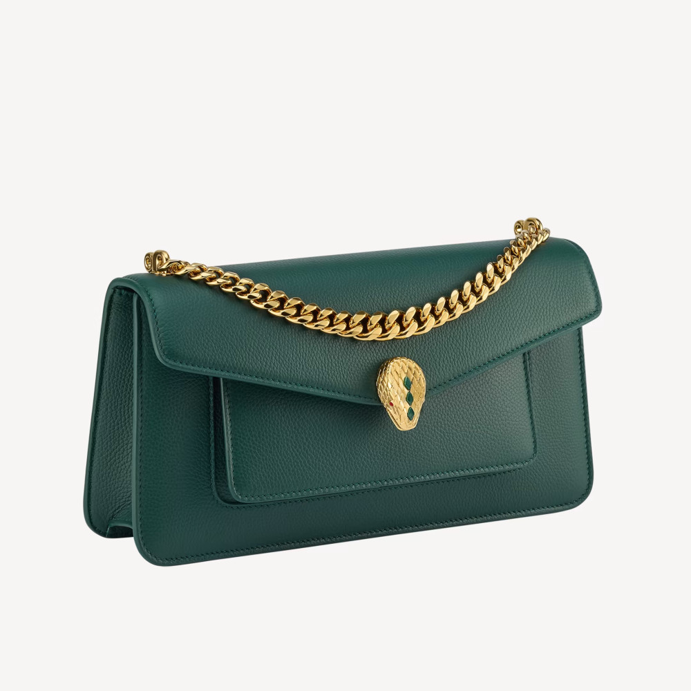 SERPENTI EAST-WEST MAXI CHAIN SHOULDER BAG SERPENTI EAST-WEST MAXI CHAIN SHOULDER BAG