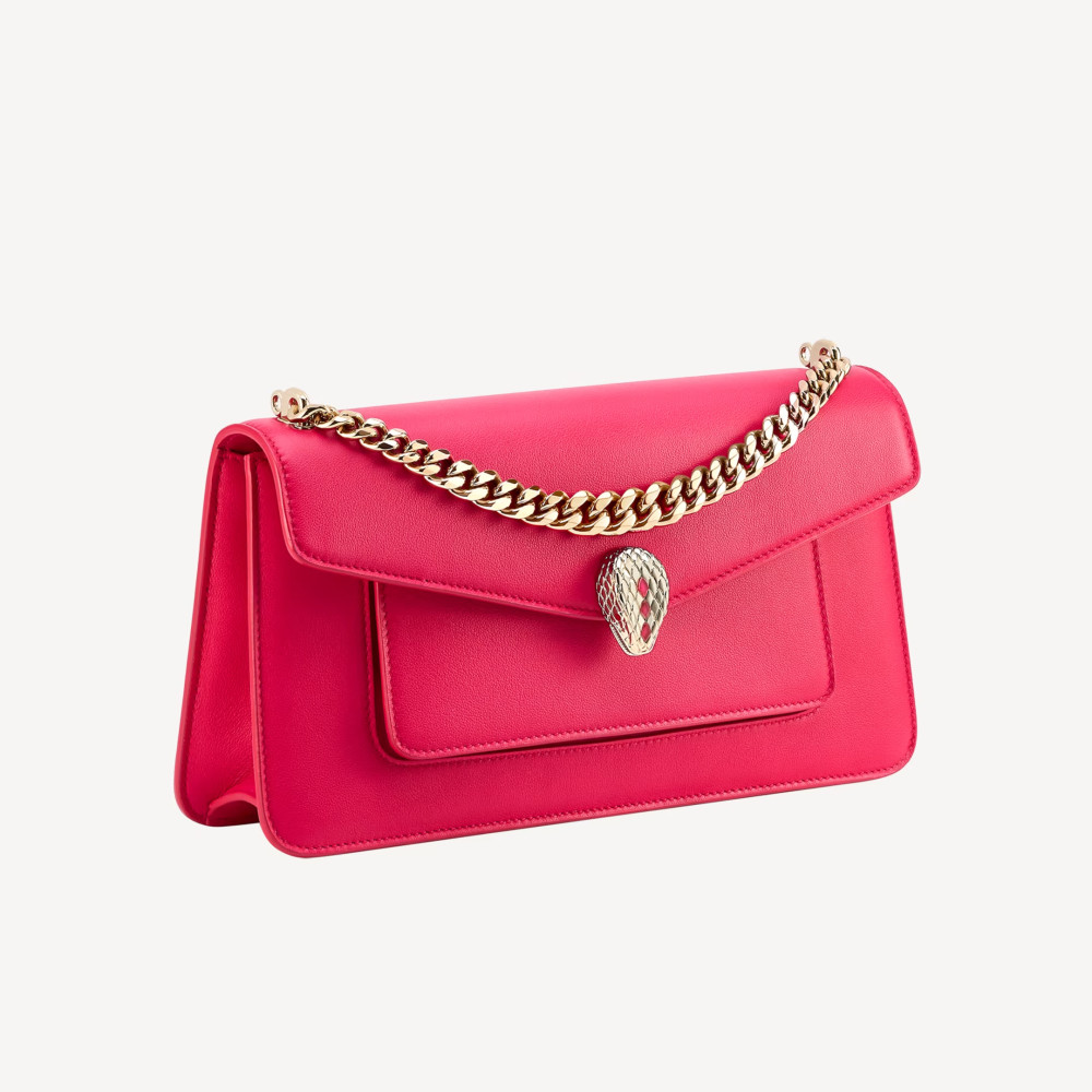 SERPENTI EAST-WEST MAXI CHAIN SHOULDER BAG SERPENTI EAST-WEST MAXI CHAIN SHOULDER BAG