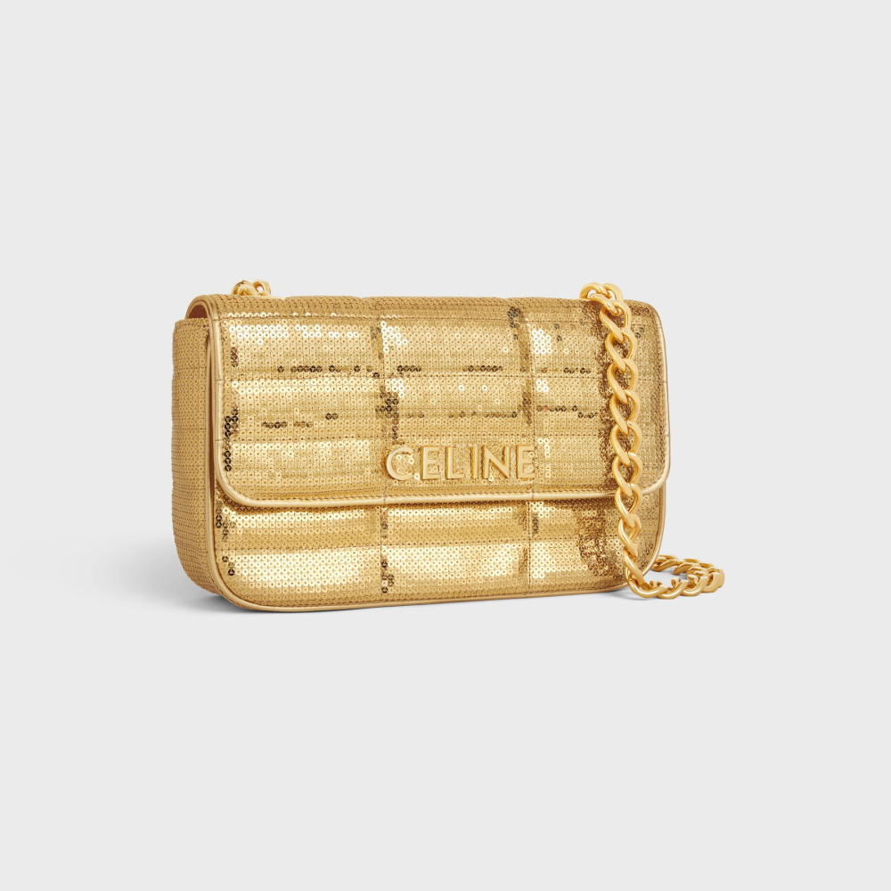 CHAIN SHOULDER BAG MATELASSE MONOCHROME CELINE CHAIN SHOULDER BAG MATELASSE MONOCHROME CELINE