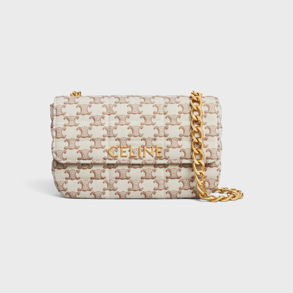 CHAIN SHOULDER BAG MATELASSE MONOCHROME CELINE