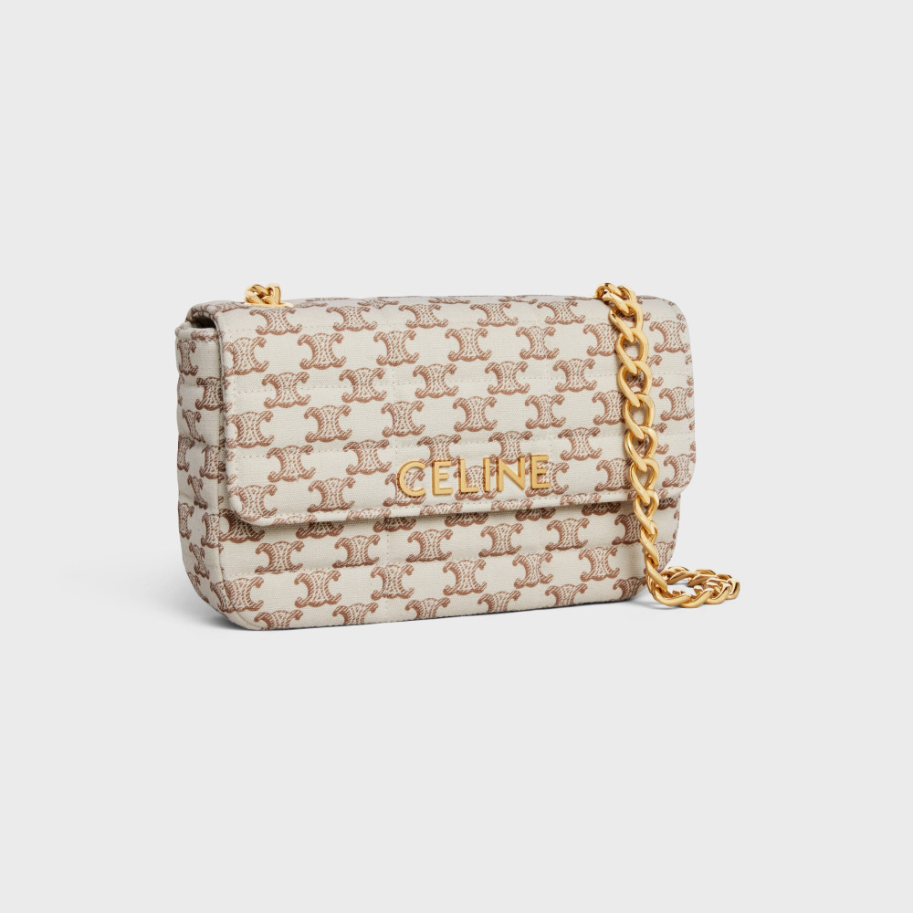 CHAIN SHOULDER BAG MATELASSE MONOCHROME CELINE CHAIN SHOULDER BAG MATELASSE MONOCHROME CELINE