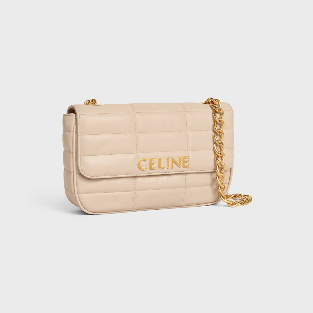 CHAIN SHOULDER BAG MATELASSE MONOCHROME CELINE CHAIN SHOULDER BAG MATELASSE MONOCHROME CELINE