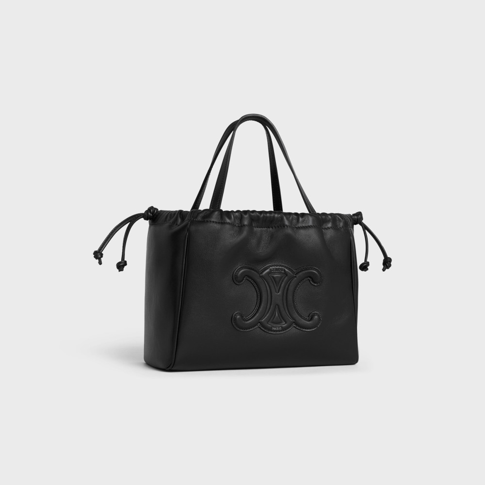 SMALL CABAS DRAWSTRING CUIR TRIOMPHE