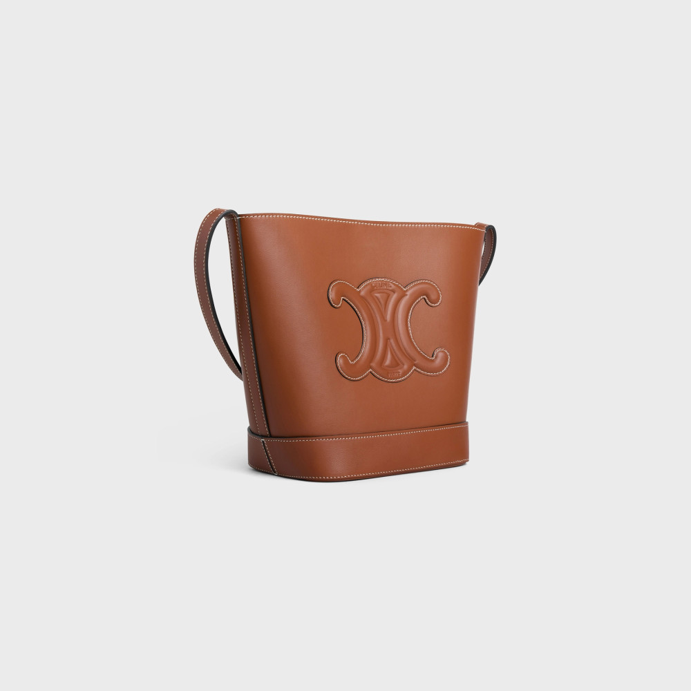 SMALL BUCKET CUIR TRIOMPHE