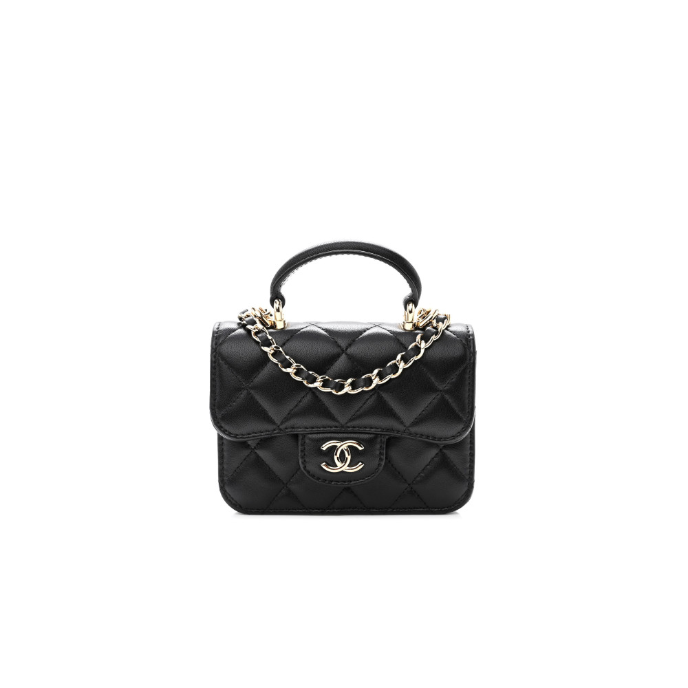 CHANEL TOP HANDLE FLAP BAG