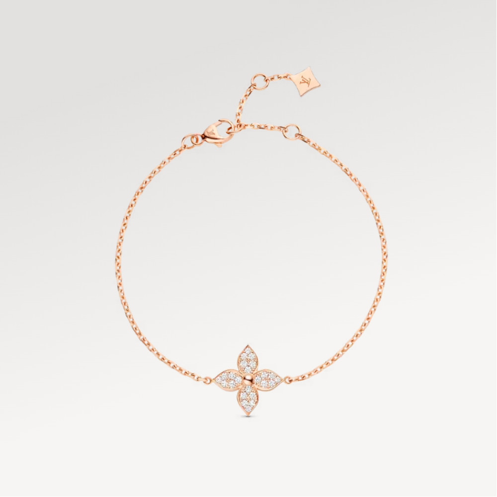 Idylle Blossom Bracelet, Pink Gold And Diamonds