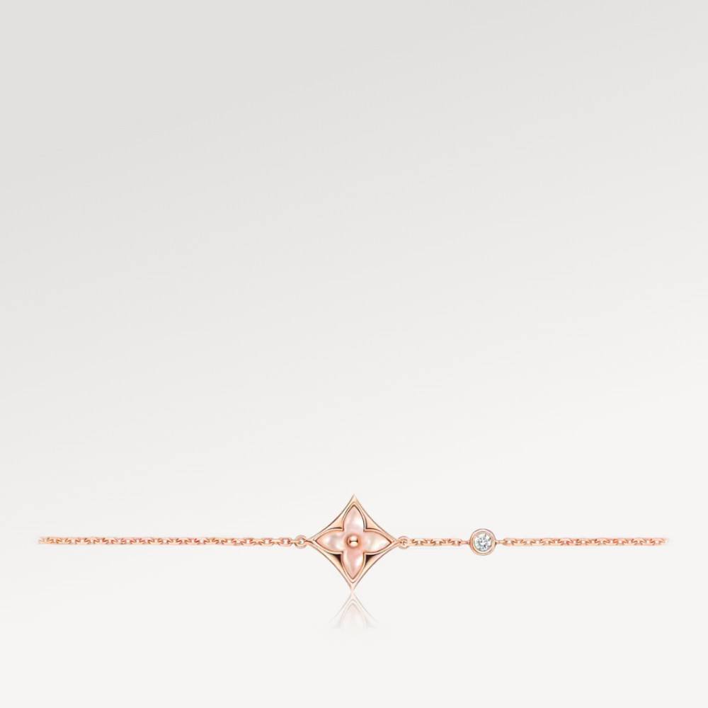 COLOR BLOSSOM BB STAR BRACELET, PINK GOLD, PINK MOTHER-OF-PEARL AND